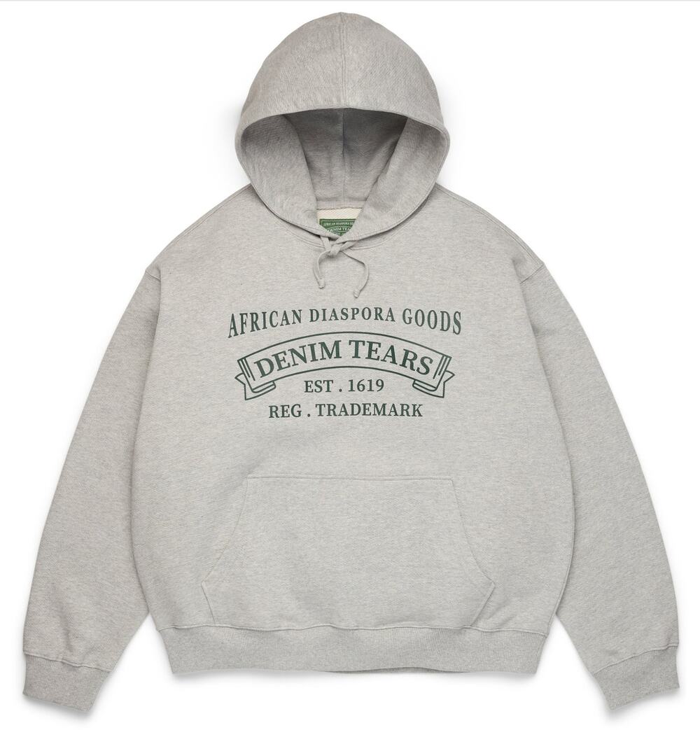 Denim Tears ADG Hoodie Sweatshirt in Grey/Green